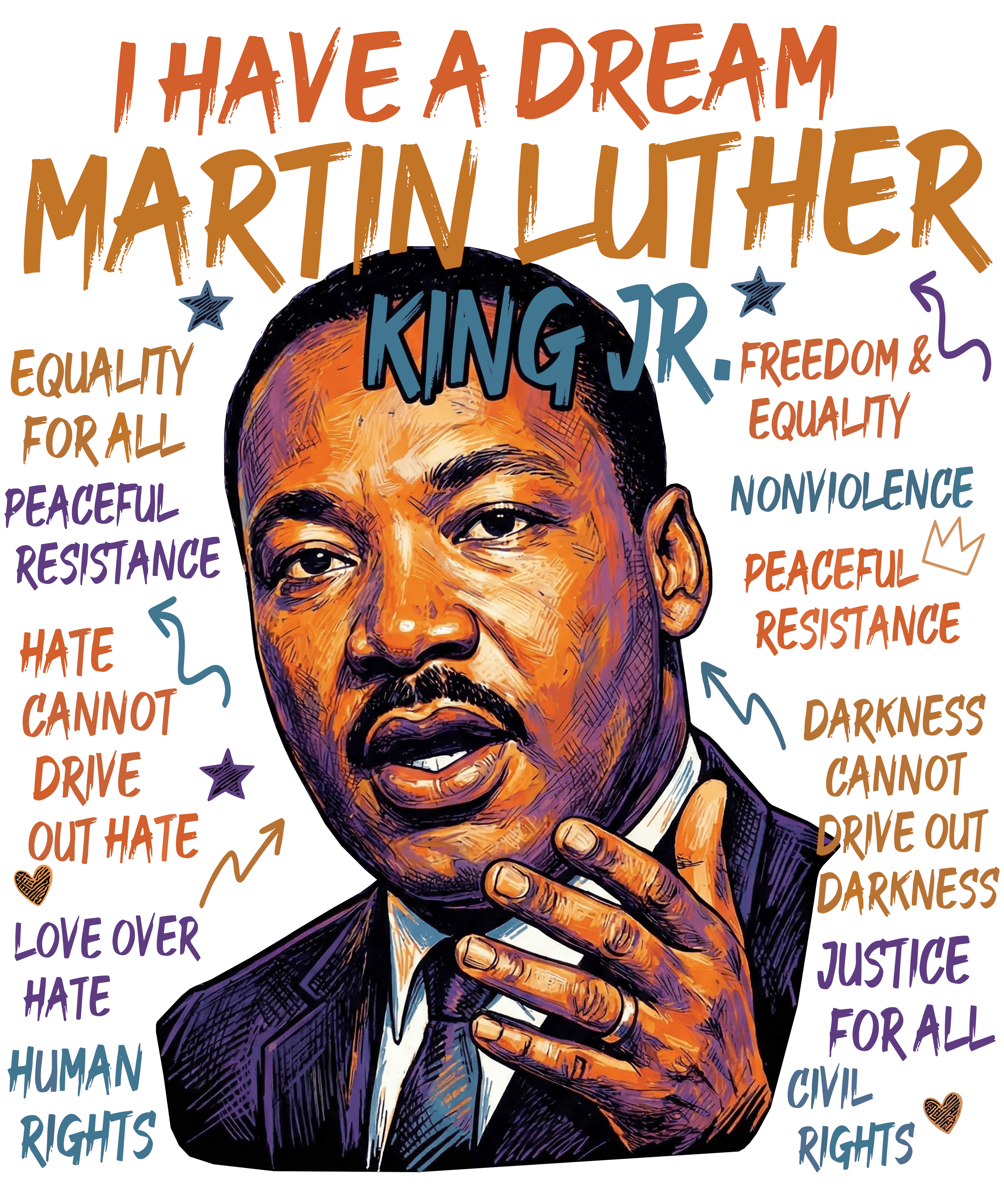 Dr. MLK  & 100 Days of School